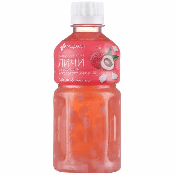 Напиток Маркет с кусочками кокосового желе со вкусом Личи 320 мл