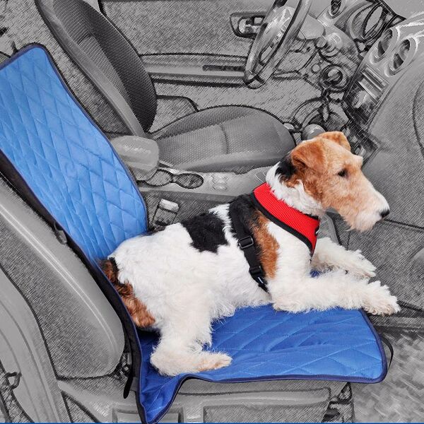 Накидка на переднее сиденье автомобиля для кошек и собак всех размеров, 100x50 см