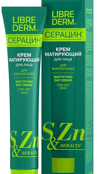 Крем для лица Librederm Серацин Матирующий 50мл