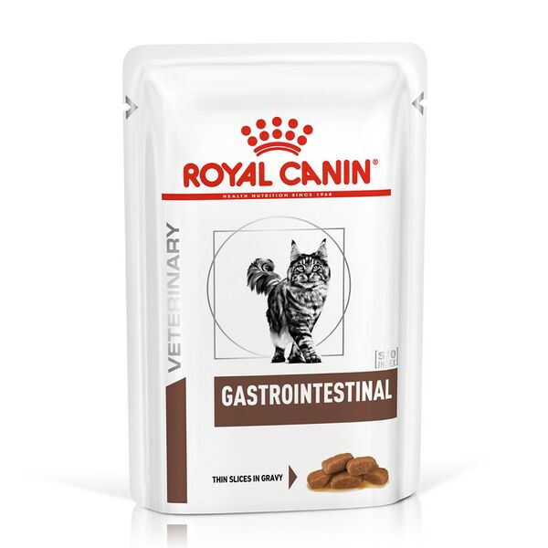 Пауч для кошек Royal Canin Gastrointestinal при патологии ЖКТ кусочки в соусе
