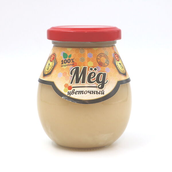 Мед натуральный цветочный ст/б вес 340г