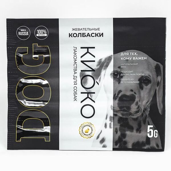 Жевательные колбаски Киоко для любых собак, из мяса кролика (5шт х 5гр)