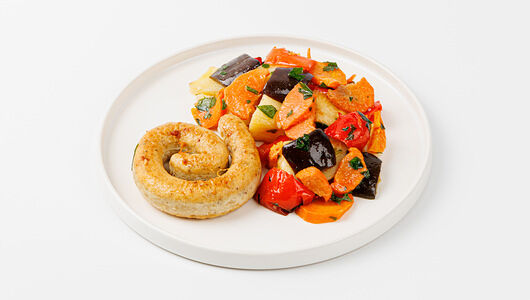 Колбаска куриная с овощами гриль, Халяль 250 г