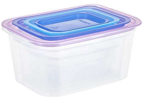 Набор контейнеров Hitt Steam 4в1 с паровыпуском, 4 шт