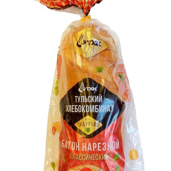 Батон Сабурово Нарезной классический нарезка 350г