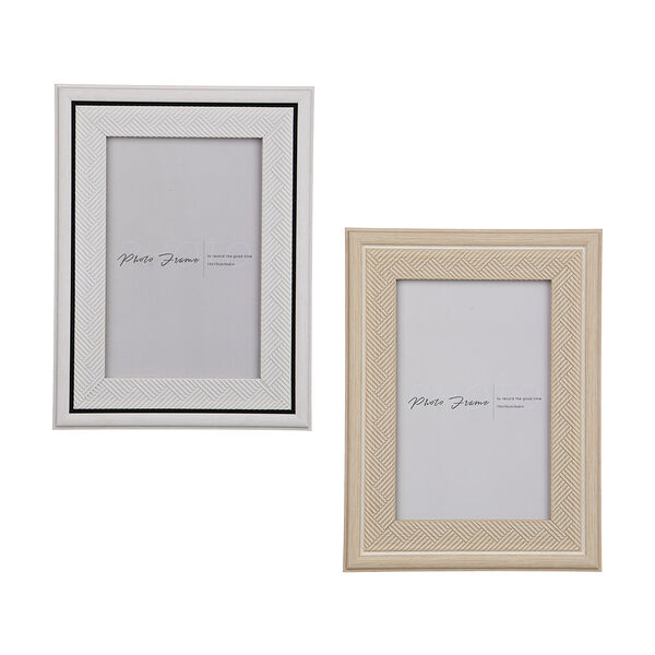 Фоторамка, 10х15 см, полистирол, 2 дизайна, арт.3-30 в ассортименте