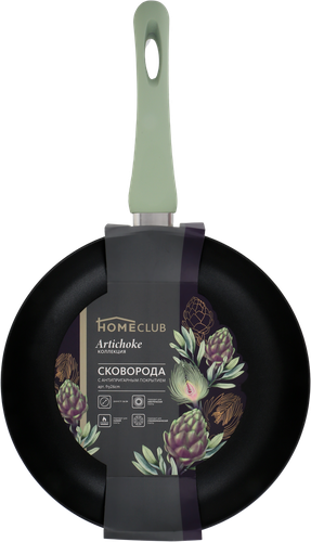 

Сковорода Homeclub Artichoke 28 см, антипригарное покрытие, штампованный алюминий, цвет в ассортименте