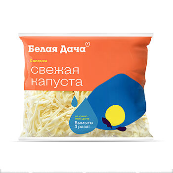 Капуста белокочанная БЕЛАЯ ДАЧА Свежая капуста, соломка 200г