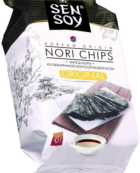Чипсы Нори Sen Soy из морской капусты 4.5г