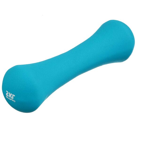 Silapro гантель в форме кости 2кг (+-100гр) , металл, неопреновое покрытие