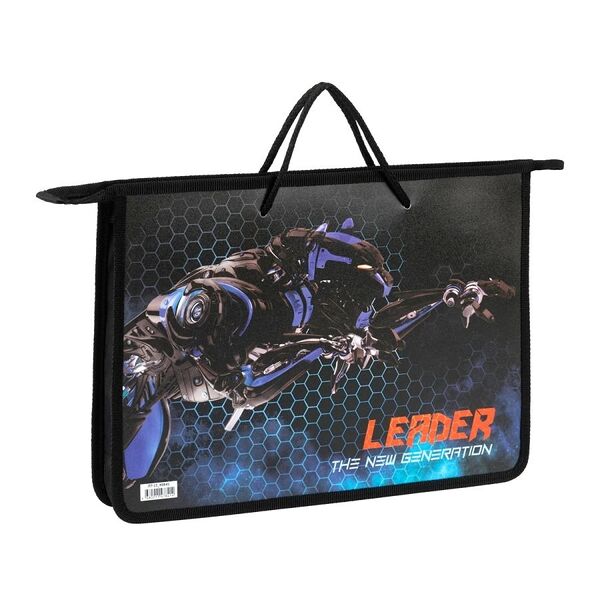 Папка с ручками ArtSpace Leader А4 пластик на молнии 45 мм