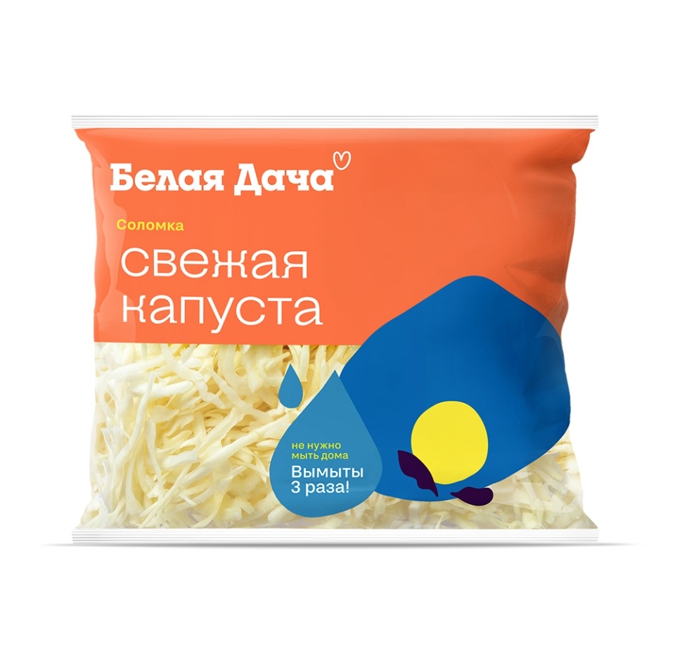 

Капуста белокочанная Белая Дача Свежая капуста соломка 200 г