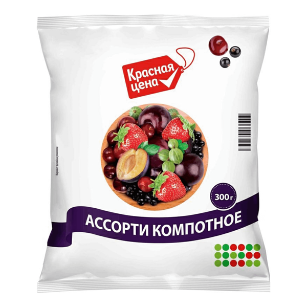 Ассорти Красная Цена компотное быстрозамороженное, 300г
