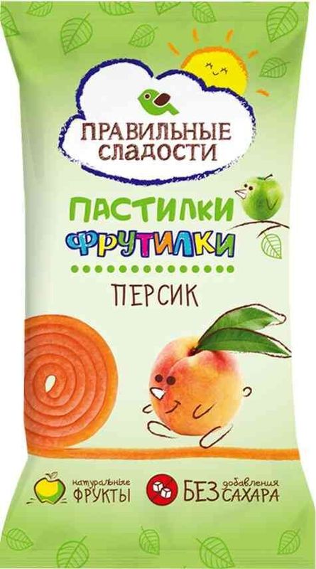 

Пастилки Правильные сладости Фрутилки персик 15 г