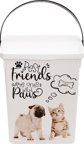 Контейнер для корма животных Полимербыт 5л, в ассортименте