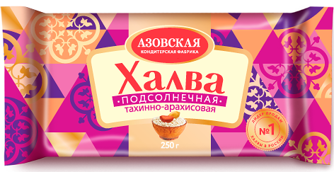 Халва тахинно-арахисовая вес 250г.