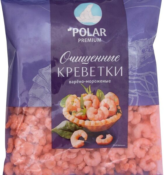 Креветки Polar Очищенные варено-мороженые 500г