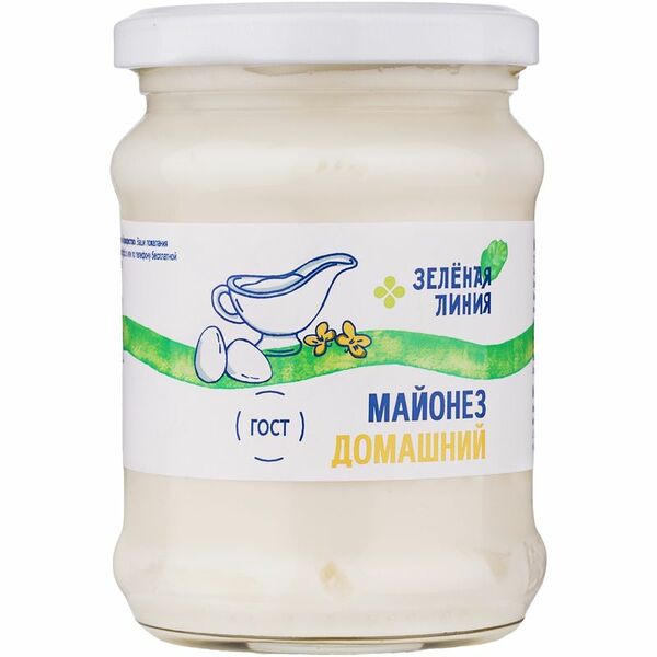 Майонез Домашний 80% Зелёная Линия, 240г