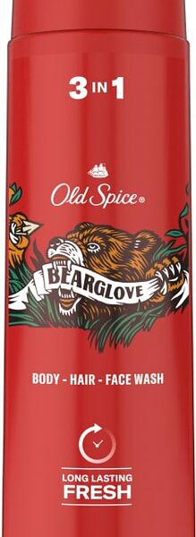 Гель для душа и шампунь Old Spice Bearglove 400мл