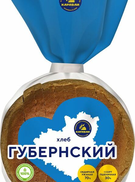 Хлеб Каравай Губернский нарезка 600г