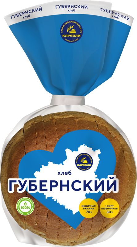 

Хлеб Каравай Губернский нарезка 600г