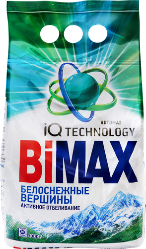 

Стиральный порошок Bimax Белоснежные вершины автомат 3 кг