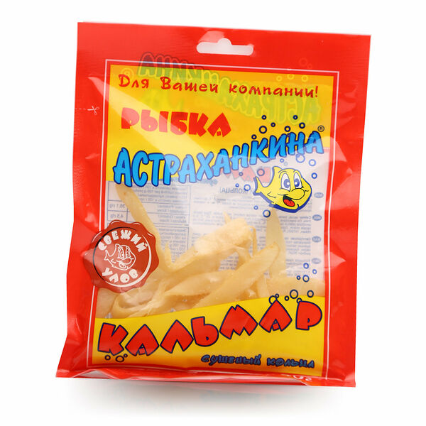 Кальмар сушеный кольца ТМ Астраxaнкина
