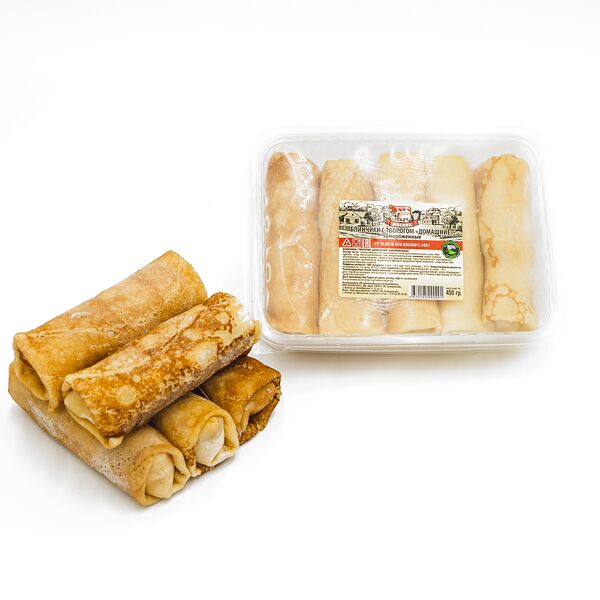 Блинчики Домашние с творогом замороженные 0,450 кг