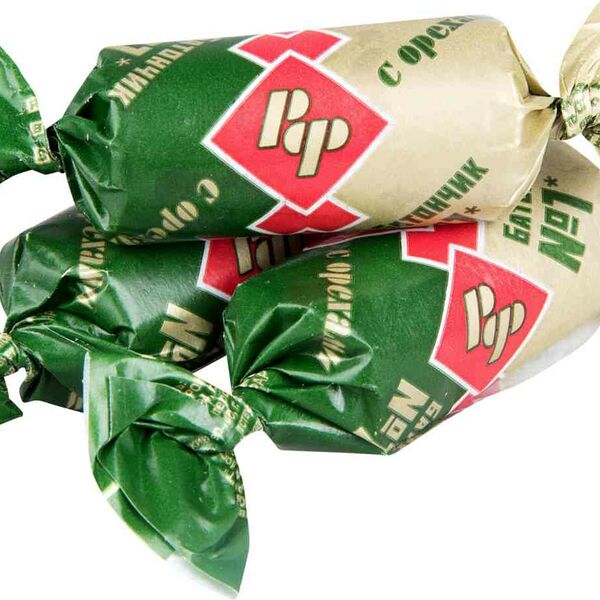 Конфеты Батончики Рот Фронт с орехами