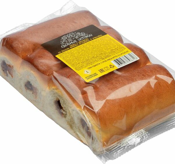 Сайки Сдобные истории с начинкой со вкусом вареной сгущенки 200 г