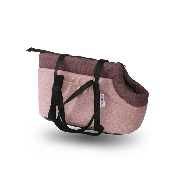 Сумка-переноска для животных FOXIE Dream Classic 43х24х24см пыльная роза