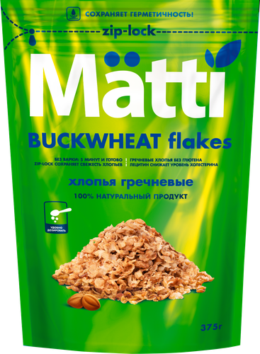 

Каша гречневая Matti, 375 г