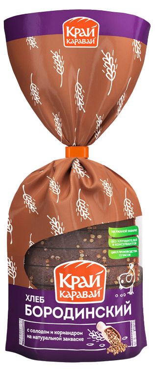 

Хлеб Край Каравай Бородинский 400 г