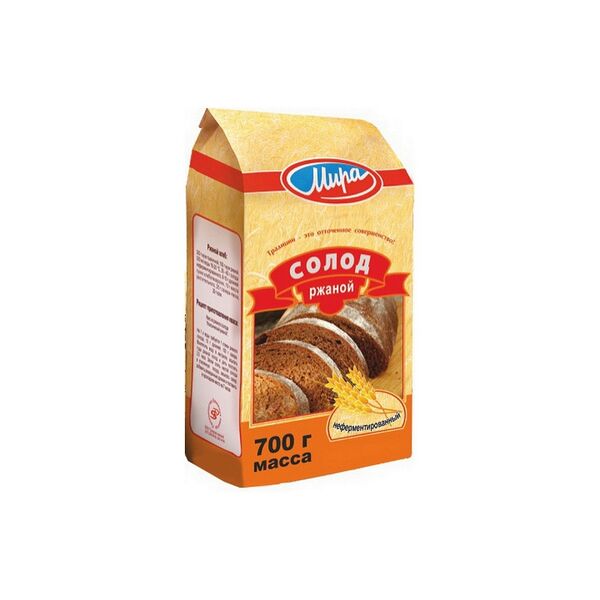 Солод сухой  ржаной неферментированный, фас.по 0,7 кг