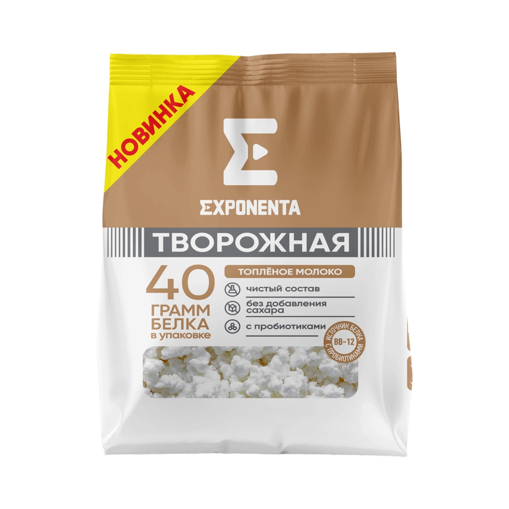 

Продукт творожный Exponenta с высоким содержанием белка топленое молоко 250 г