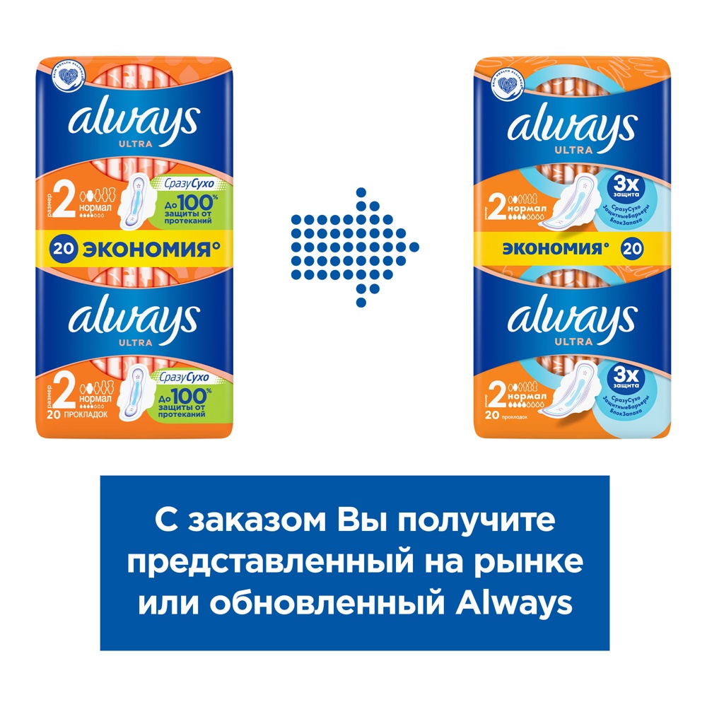

Прокладки Always Ultra Normal 20 шт