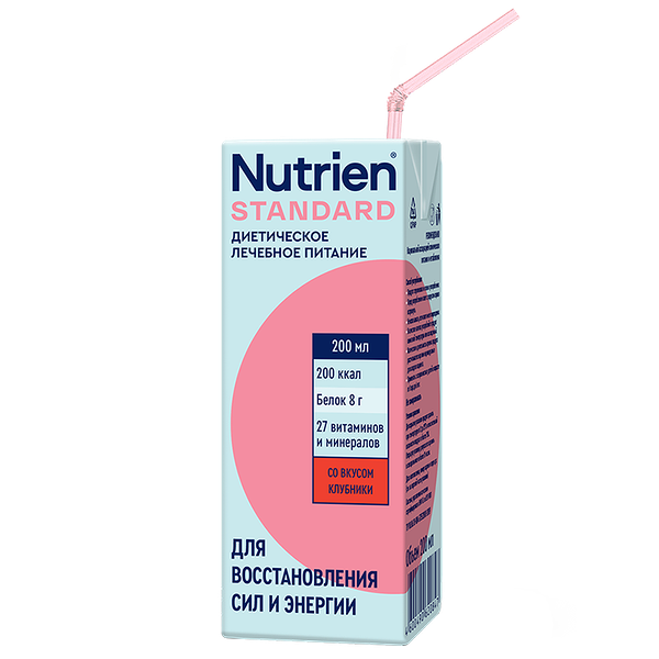 Смесь жидкая Nutrien Standart клубника 200 мл