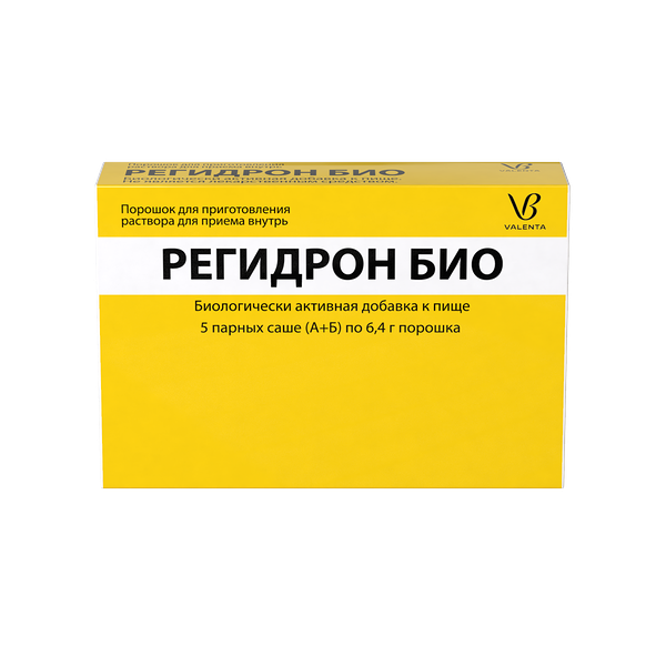 Регидрон Био порошок парные саше (А + Б) 5 шт