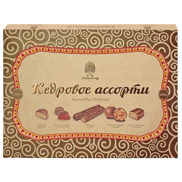 Набор конфет Сибирский кедр Кедровое ассорти 200 г