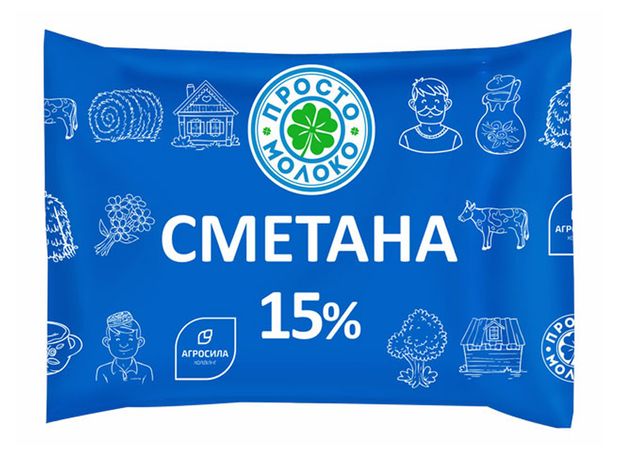 

Сметана Просто молоко 15% 220 г