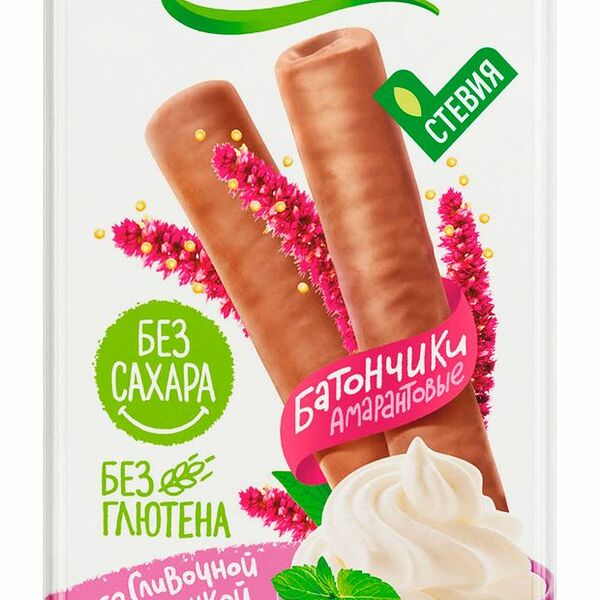 Батончик шоколадный Di&Di Умные сладости со сливочной начинкой, в молочно-шоколадной глазури, 20 г