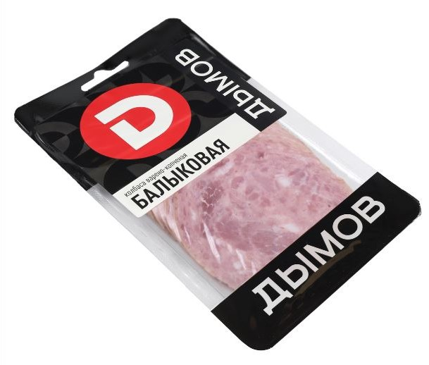 

Колбаса Дымов Балыковая варено-копченая нарезка 110 г