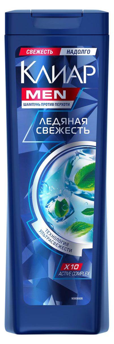 

Шампунь против перхоти Clear Men Ледяная свежесть с ментолом, 400 мл