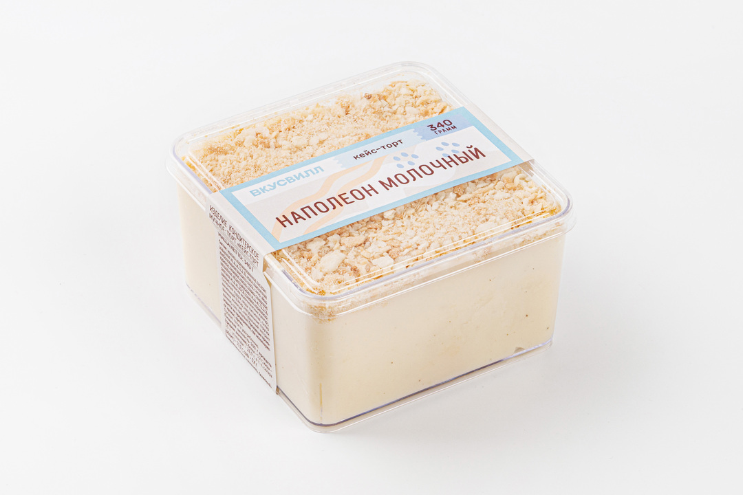 

Кейс-торт ВкусВилл Наполеон молочный 340 г