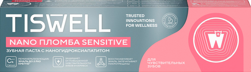 

Зубная паста Tiswell Реминерализующая с наногидроксиапатитом 110 г
