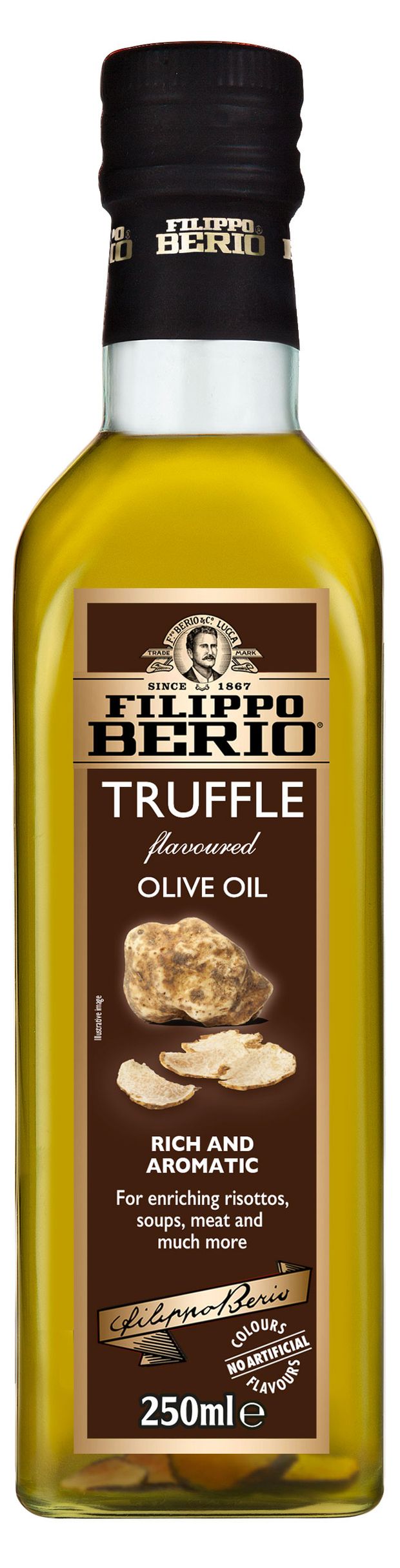 

Масло оливковое Filippo Berio Extra virgin olive oil нерафинированное первого отжима c трюфелем 250 мл