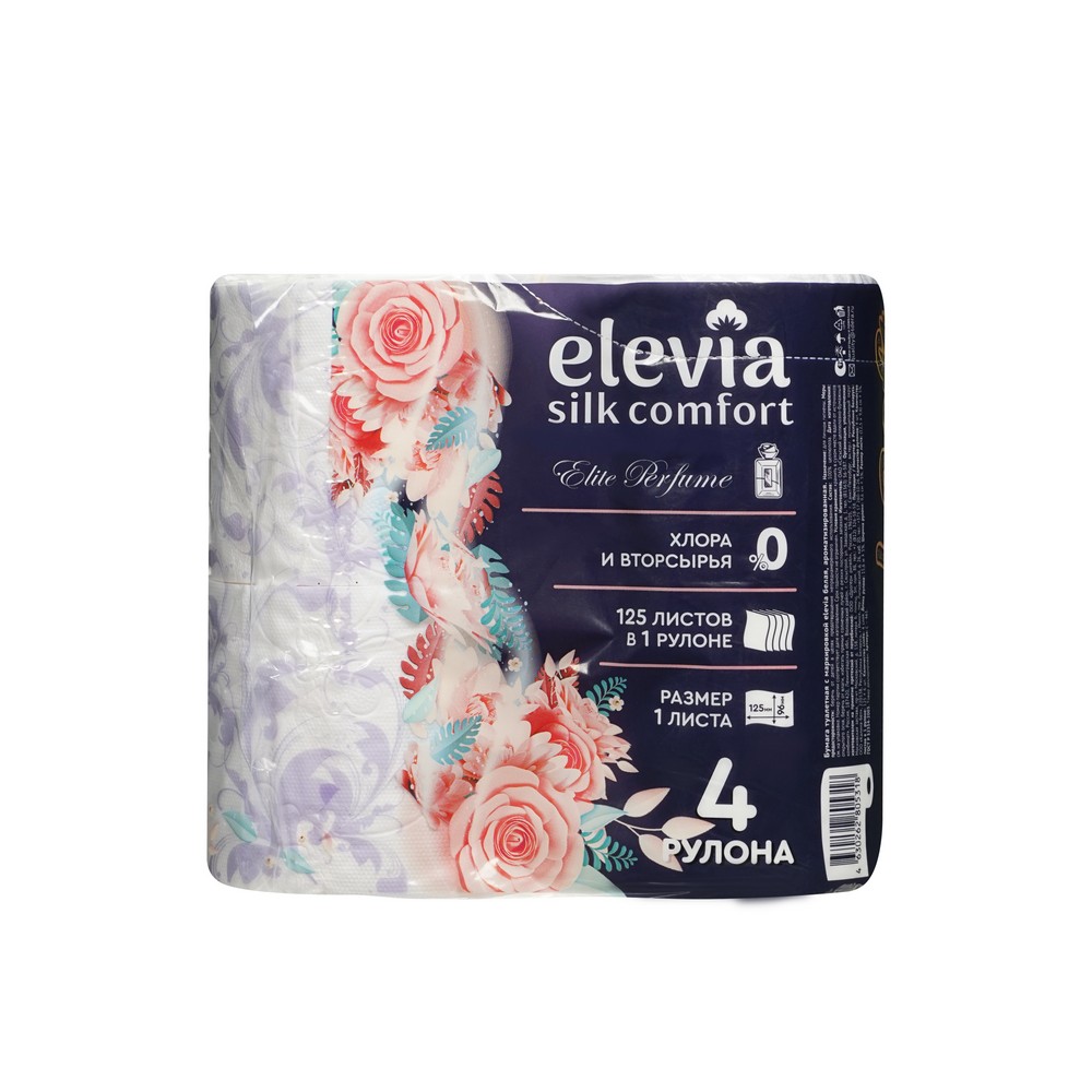 

Туалетная бумага Elevia Royal Soft Elite perfume 4 рулона x 4 слоя