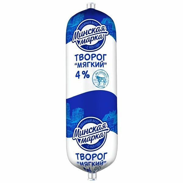 Творог Минская Марка мягкий 4 %, 400 г