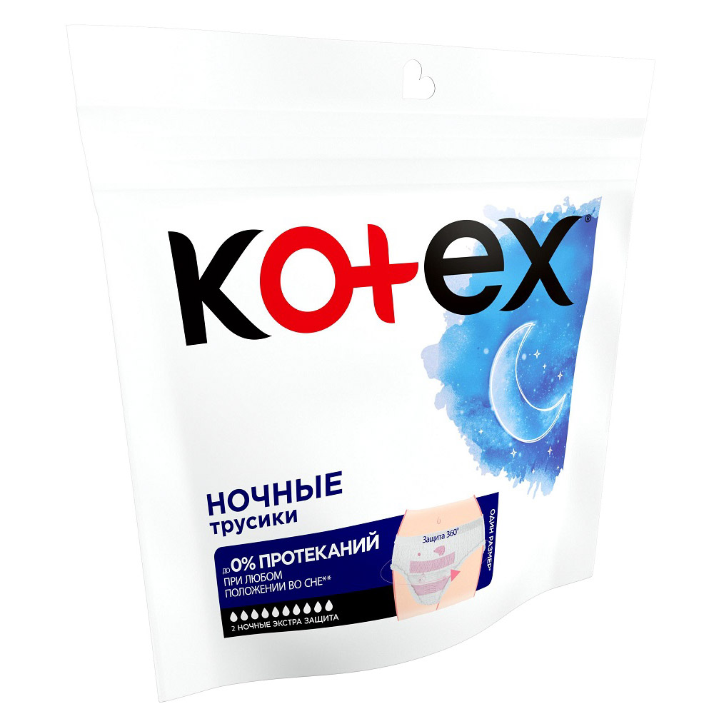 

Ночные трусики Kotex Экстра Защита 2 шт