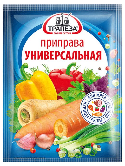 

Универсальная приправа Трапеза для мяса, курицы, рыбы, овощей 100 г